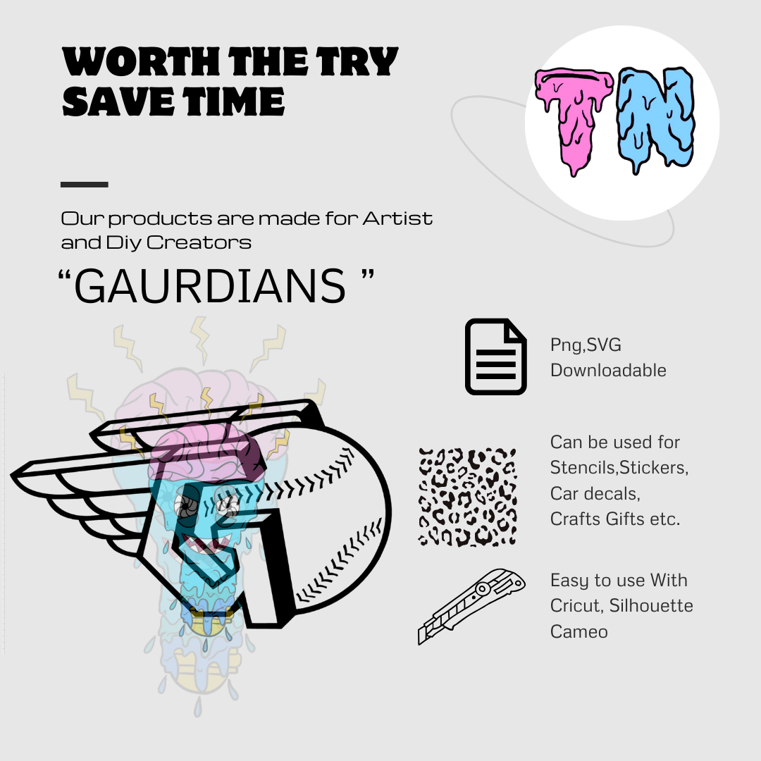Gaurdians Downloadable Stencil