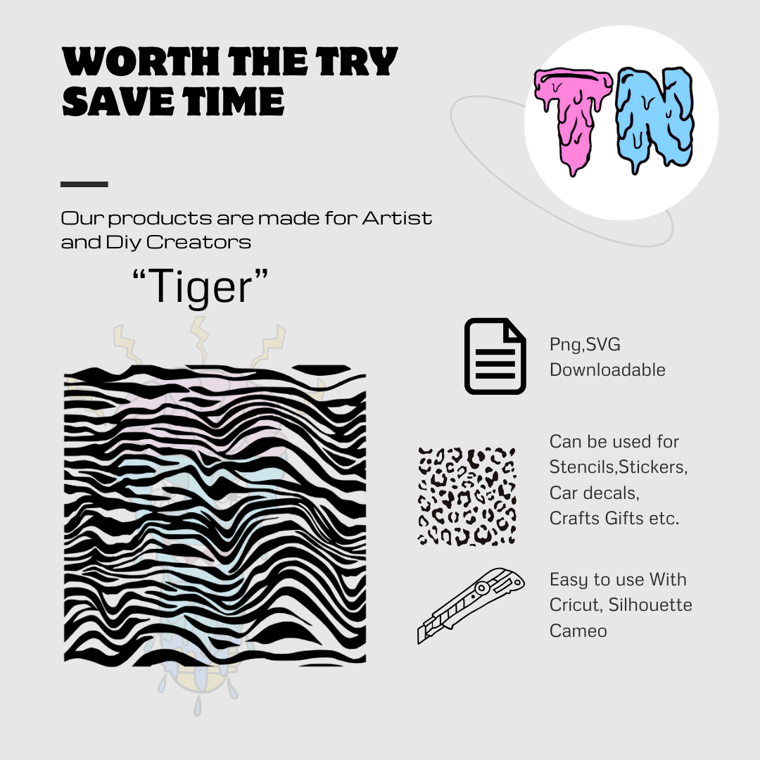 Zebra print digital download PNG file