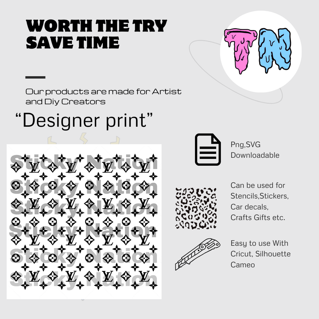 Designer stencils single use  removable vinyl