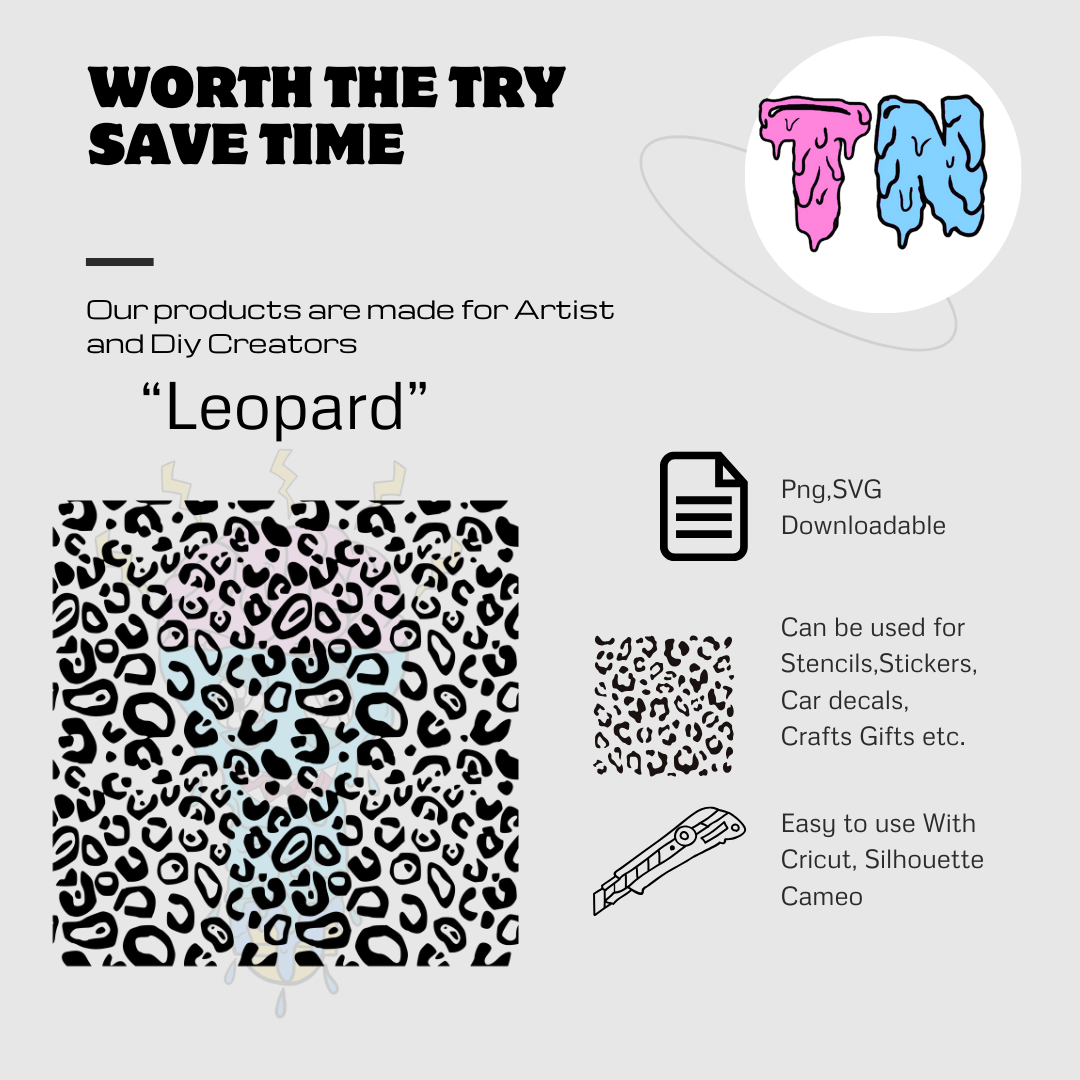 Leopard digital download PNG file